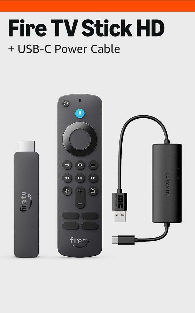 Fire TV Stick HD + USB-C Cable